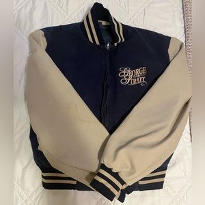 Vintage George Strait Varsity Bomber Jacket size medium